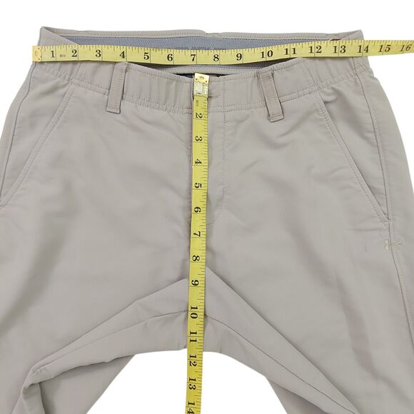 Under Armour Pants Mens 30x32 Beige Straight Leg Comfort Nylon Performance Golf - Picture 11 of 12